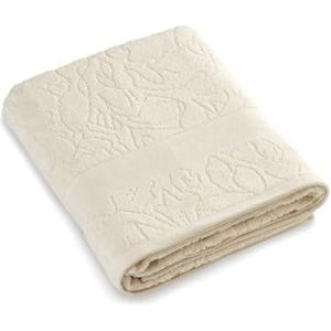 Pure Cotton - Maxi Badhanddoek - Gekamd katoenen stof - Soft Touch - Standaard 100 by Oeko-Tex - Wasbaar op 40 °C - 100 x 150 cm - Ivoor