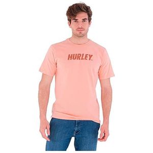 Hurley EVD WSH Fastlane Pt Ss T-shirt voor heren, Roze Quest