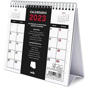 Generieke kalender 2023 kalender 2023 met FSC-certificaat kalender 2023 Spaanse tafelkalender 2023 maanfasen jaarkalender