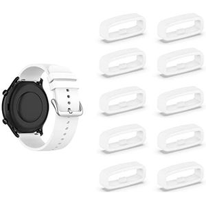 SMYAOSI 10 stuks Garmin horlogebandlussen, verbonden siliconen, rubberen horlogebandlussen, vervangende gespen voor Mi Watch polsband, accessoire, Siliconen