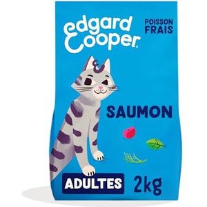Edgard & Cooper Natuurlijk kattenvoer zonder granen, premium voer, gezonde en evenwichtige voeding (nieuw – zalm voor volwassenen, 2 kg)