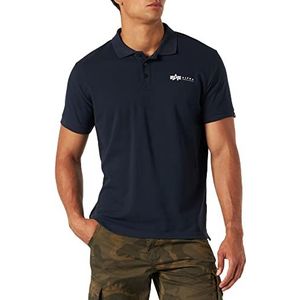 ALPHA INDUSTRIES Basic Polo Sl T-shirt met korte mouwen voor heren, Blauw
