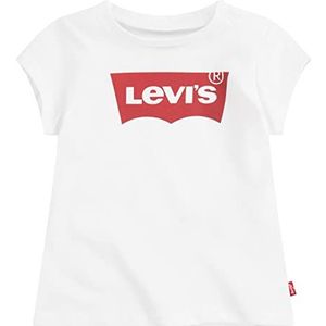 Levi'S Kids Ss Batwing Tee meisjes rood/wit 4 jaar, Wit.