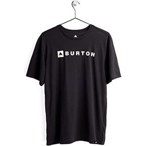 Burton Horizontal Mountain T-shirt, True Black, XXS Men, True Black, XXS, Zwart