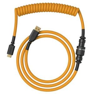 Glorious Gaming - Premium spiraalkabel voor toetsenborden – Glorious Gold, verguld USB-A (PC) naar USB-C (toetsenbord), knoopbescherming, dubbel gevlochten ommanteling, 5-polige pilotenaansluiting
