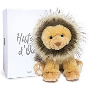 Histoire d'Ours - Pluche leeuw – 25 cm – bruin – cadeau voor kinderen – Kenia de leeuw – Wilde aarde – HO3051