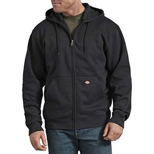 Dickies Full Zip Fleece Hoodie Polyester Fleece Jas Heren, Donkergrijs