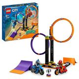 LEGO 60360 City Stuntz De watervaluitdaging: draaibare cirkels, evenementen voor 1 of 2 spelers met motorfiets, speelgoed voor kinderen, jongens en meisjes vanaf 6 jaar