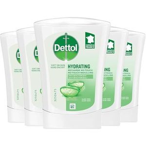 Dettol - Handzeep zonder aanraking navulverpakking - Aloë vera - 5 x 250ml - grote verpakking Open de Dettol Store