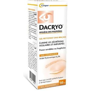 DACRYO® - Reinigingsgel zonder uitspoelen - verwijdert oogsecreties en onzuiverheden - ooglidhygiëne en verzorging - Frankrijk - 50 ml