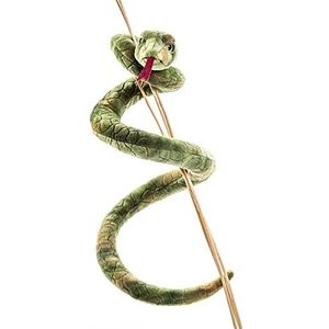 Uni-Toys - groene slang - 90 cm (lengte) - pluche slang - pluche, knuffeldier