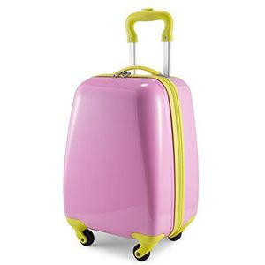 HAUPTSTADTKOFFER - Koffers voor kinderen, harde handbagage, trolley harde ABS-/pc-schaal, Roze, Kinderbagage