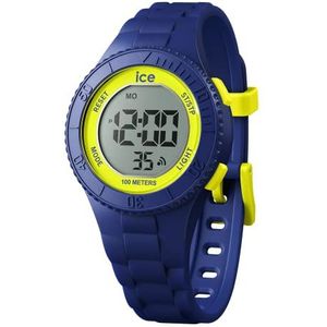 Ice-Watch - ICE digit Navy Yellow - Blauw jongenshorloge met kunststof armband - 021273 (extra klein), Blauw (Geel), riem