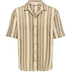 Onsdani Crochet SS T-shirt, Cloud Dancer, XL