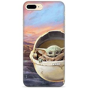 ERT Group Originele en officieel gelicentieerde Star Wars mobiele telefoonhoes voor Apple iPhone 7 Plus/8 Plus Baby Yoda 005 motief geschikt voor mobiele telefoon vorm, TPU-hoes