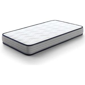 Kuo Baby | Matras voor wieg Baloo | matras van schuim en visco-elastisch | omkeerbaar, hygiënisch en ademend | 115 x 55 cm