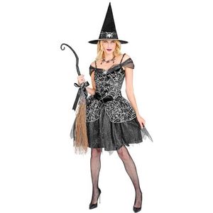 Widmann - Costume de sorcière, robe et chapeau de sorcière, magicien, sorcier, araignée, costume de conte de fées
