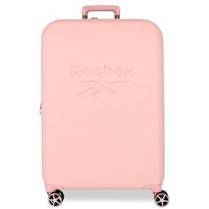 Reebok Franklin Middelgrote koffer, roze, 49 x 70 x 27 cm, harde ABS-sluiting, TSA 72 l, 3,8 kg, 4 dubbele wielen, van Joumma Bags, roze, middelgrote koffer, Roze, Middelgrote koffer