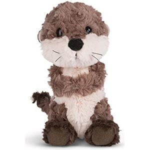 Nici 49156 Cuddly Otter Oda 35 cm Grijs Dangling-Duurzaam Gemaakt Plush, Schattig Zacht Speelgoed om op te kleden en te spelen, voor kinderen en volwassenen, cadeau idee