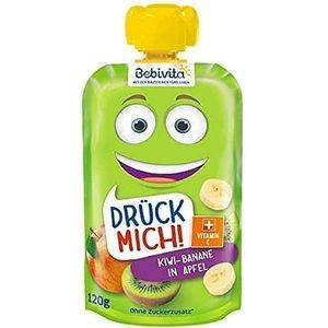 Bebivita Druk me op Kiwi-banaan appel 6 x 120 g