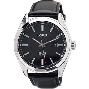 Lorus 32025152 herenhorloge, analoog, zwart, één maat, riemen, zwart., Riemen