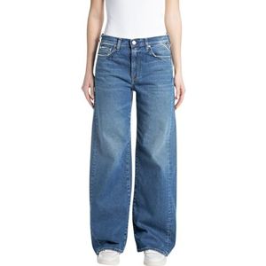 Replay Amelye damesjeans, 009 Medium Blauw