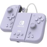 Hori Split Pad Compact Attachment Set (lavendelpaars) ergonomische controller voor draagbare modus met bekabelde adapter voor Nintendo Switch/OLED - officiële Nintendo- en Pokémon-licentie