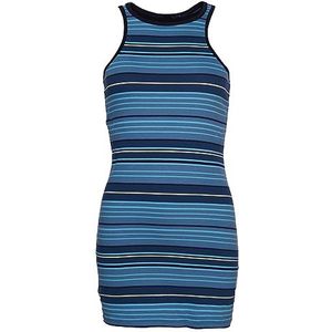 Superdry Vintage Stripe Racer Dress Robe pour Femme, Tonal Blue Stripe, 34