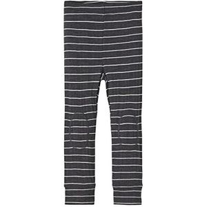 Name It Nmmwang Wool Needle Longjohn Noos Xxiii legging voor jongens, Blauw grafiet/strepen: strepen