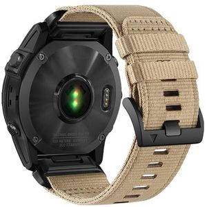 YOOSIDE Robuuste nylon horlogeband voor Garmin Fenix 7X / Fenix 6X / Fenix 5X/Enduro, verstelbare sportarmband van geweven nylon met roestvrijstalen sluiting voor epix Pro 51 mm