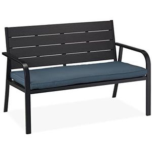 Relaxdays Tuinbank 2-zits houtlook 78 x 118 x 66 cm