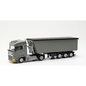 Herpa DAF XG vrachtwagen modelbouw kiepwagen oplegger, schaal 1:87, Duits model, verzamelstuk, plastic figuur