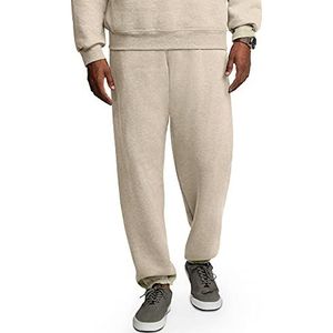 Fruit of the Loom Eversoft fleece sweatpants voor heren, kaki gemêleerd.