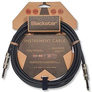 Blackstar Instrumentkabel 3 m (10 voet) ¼"" rechte jack naar ¼"" rechte jack voor bas, elektrische gitaar, elektro-akoestisch, toetsenbord, versterker