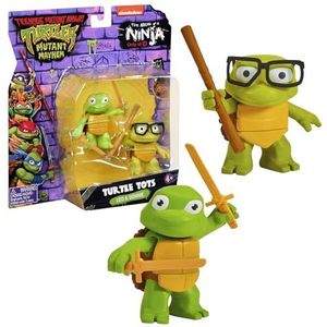 TORTUGAS NINJA - Basic figuren van Leonardo en Donatello om te verzamelen, babyschildpad uit de film Chaos Mutant, voor kinderen vanaf 4 jaar, beroemd (TU833200)