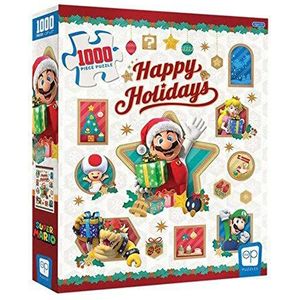 USAopoly - The OP | Super Mario Happy Holidays | Puzzel | Jigsaw Puzzle | 1000 stukjes