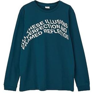 s.Oliver Junior T-shirt met lange mouwen T-shirt met lange mouwen voor jongens, Blauw/Groen