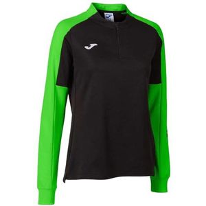Joma Eco Championship sweatshirt voor dames, zwart, neongroen