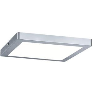 Paulmann LED Panel Atria vierkant 1x 16W plafondlamp chroom mat kunststof 4000K 70935