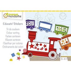 Avenue Mandarine KC102C - een creatieve doos van Educativ' stickers met 18 voorgedrukte vellen Wagon + 16 vellen gum, op kleur gesorteerd