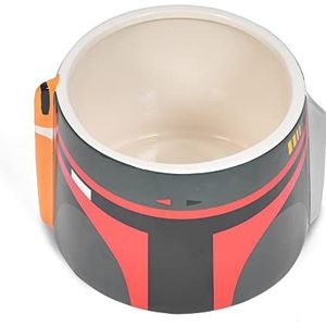 Star Wars For Pets FF19640 Boba Fett voer- of waterbak voor honden, keramiek, 3D-design, Boba Fett, officieel product voor huisdieren en cadeaus voor fans van 15,2 cm