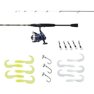 Mitchell Neuron Combo LRF Fishing, hengel en haspel voor rockfishing light, lichte tweedelige hengel met snelle actie, stevige haspel, inclusief hardware, klaar om te vissen