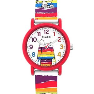 Timex Weekender TW2V77700-AMZUK Quartz horloge met armband, 31 mm, rood, Rood, TW2V77700-AMZUK