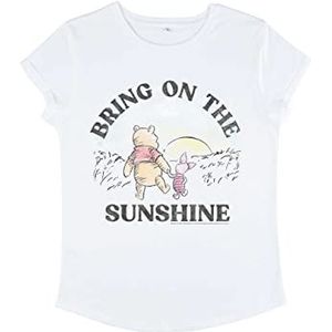 Disney Dames T-shirt met rolgeluid ""Bring on The Sunshine"", Wit