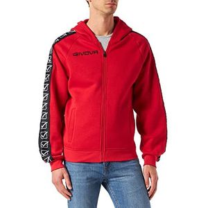 givova Full Zip Band Sweatshirt Full Zip Band, Militair Groen, 2XL Unisex - Volwassenen, Rood