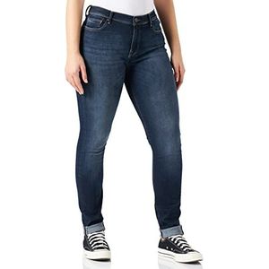 ONLY Dames Jeans Slim Fit, Donkerblauw denim