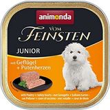 Animonda Vom Feinsten Junior natvoer voor jonge honden voor het eerste jaar, met gevogelte en kalkoenhart, 22 x 150 g