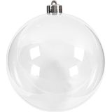 Creativ Company 52118 Ball Christmas Ornament, 136 mm, van transparant kunststof, 1 stuk