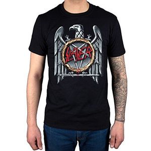 Rock Off - T-shirt voor heren - Slayer Silver Eagle, Zwart