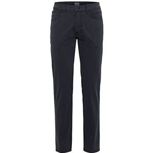 camel active Katoenen broek met 5 zakken, rechte pasvorm met stretch jeans voor heren, Donkerblauw